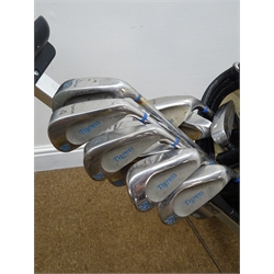  Set of ladies golf clubs with bag and trolley  