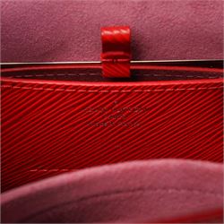 Louis Vuitton - ‘Twist’ MM Bag, the model introduced for the Cruise 2015 collection under Nicolas Ghesquière, in structured Coquelicot red Epi leather, with silver-tone LV twist-lock fastening and chain and carrying handle, with detachable flat leather shoulder or crossbody strap, unused with original box and dust bag
