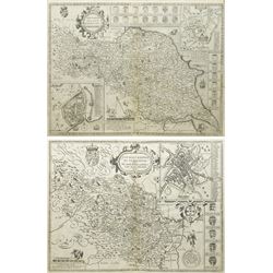 John Speed (British 1552–1629): ‘The North and East Ridings of Yorkshire’ and ‘The West Ri...