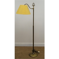 Laura Ashley brass standard lamp, H149cm  