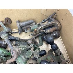 Over twenty items of shotgun cartridge making equipment including eight roll turnover tools, four re/decapping tools, six powder measures etc