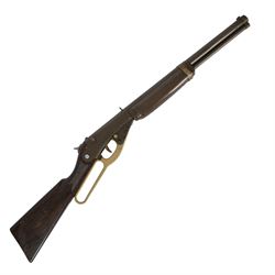 British made under lever toy cork pop-gun, circa 1950's, L80cm
