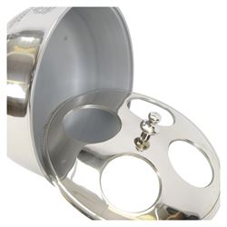 Modern chrome plate Champagne Bollinger/ice bucket on stand with cover, H85cm