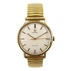  Omega Geneve 9ct gold manual wind wristwatch 1970 no 32639372 3.4cm diameter  
