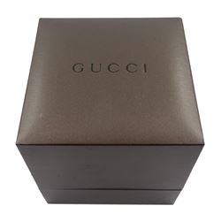 Gucci 102 G-Mini stainless steel  and diamond ladies quartz wristwatch, boxed 