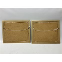 After Ken Burton (northern British 20th century); 'Scarborough Yorkshire' and 'York Minster', pair limited edition colour prints signed in pencil (2)