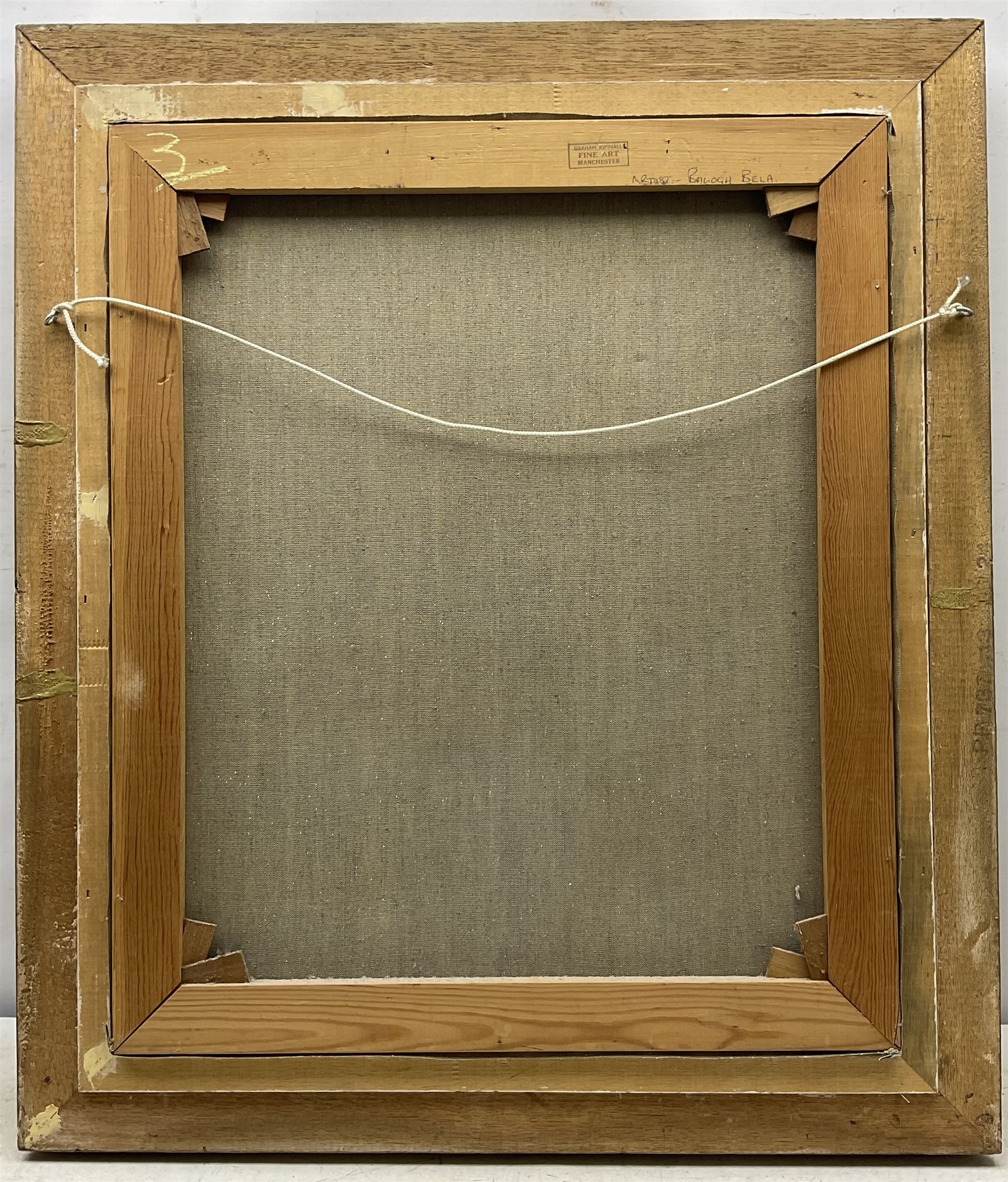 Balogh Bela (Hungarian 1909-?): Still Life of Flowers, oil on canvas signed 60cm x 50cm 