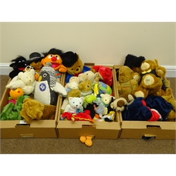  Large collection of soft toys in three boxes  