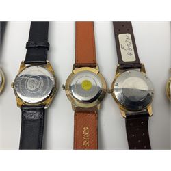 Four manual wind wristwatches including Legion, Nelson Super Strong, Sully Special 21 jewels and Paul Jobin and three automatic wristwatches including Tourist, Countess 30 jewels and Allaine 25 jewels (7)