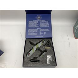 Corgi Aviation Archive - '70 Years of the Spitfire', AA33908 1:32 scale model of the Supermarine Type 300 prototype Spitfire, boxed; together with Oxford Diecast - 72SW001 1:72 scale model of a Supermarine Seagull MKV (Walrus), boxed (2)