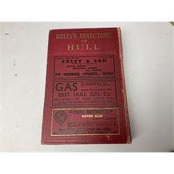 Kelly's Directory of Hull and Neighbourhood 1937; collection of over twenty Scarborough Open Air Theatre programmes 1930s-50s with related scrap album of newspaper cuttings; and another scrap album