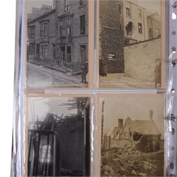 Five-hundred and thirty one late 19th and early 20th century real photographic postcards produced by J.T.Ross, depicting  daily life, village scenes, landmarks and street views of Whitby, the surrounding villages and South Teeside, including fifty-two modern copies, all housed within three postcard albums and accompanied by four copies of Ross, Photographer, Whitby 'The Life and Work of a Yorkshire Artist' by Colin Bullamore which provides a detailed overview of his life and work