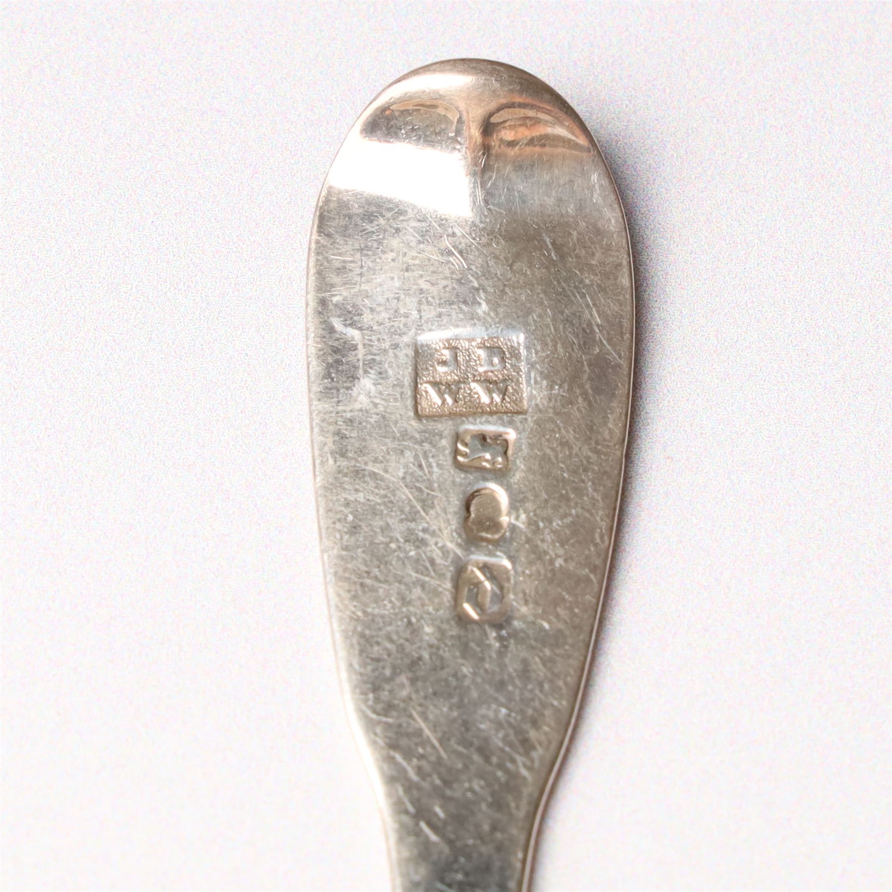 Collection of various silver teaspoons, 19th and 20th century, various dates and makers