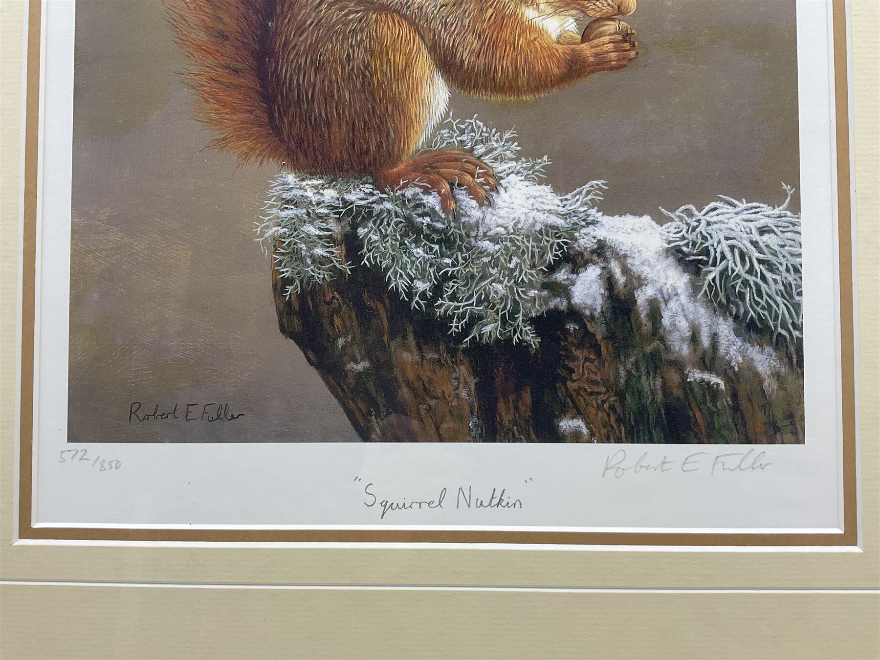 Robert E Fuller (British 1972-): 'Squirrel Nutkin', limited edition colour print signed and numbered in pencil 34cm x 25cm