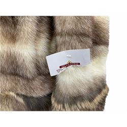 Mid length Mink and Fox fur ladies jacket by Pelliccerie Daria Silvi Marina approx size 14-16, with original tag.  
