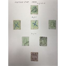 Australia New South Wales stamps, including 1850-4 various imperf issues, 1854-6 including five pence, six pence, one shilling etc, 1856-60 registered letter stamps, 1861-88 five shillings etc, housed on pages