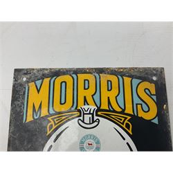 Morris Service enamel advertising sign, H26cm W18cm