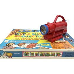 Chad Valley battery operated Give-A-Show projector, boxed with quantity of slides; and two extra boxes of slides Sets J & K (3)