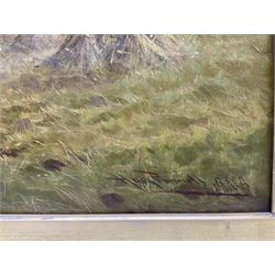 Harry Pennell (British 1879-1934): 'Cornfield near Hastings', oil on canvas signed, titled on the slip, further inscribed verso 60cm x 101cm 