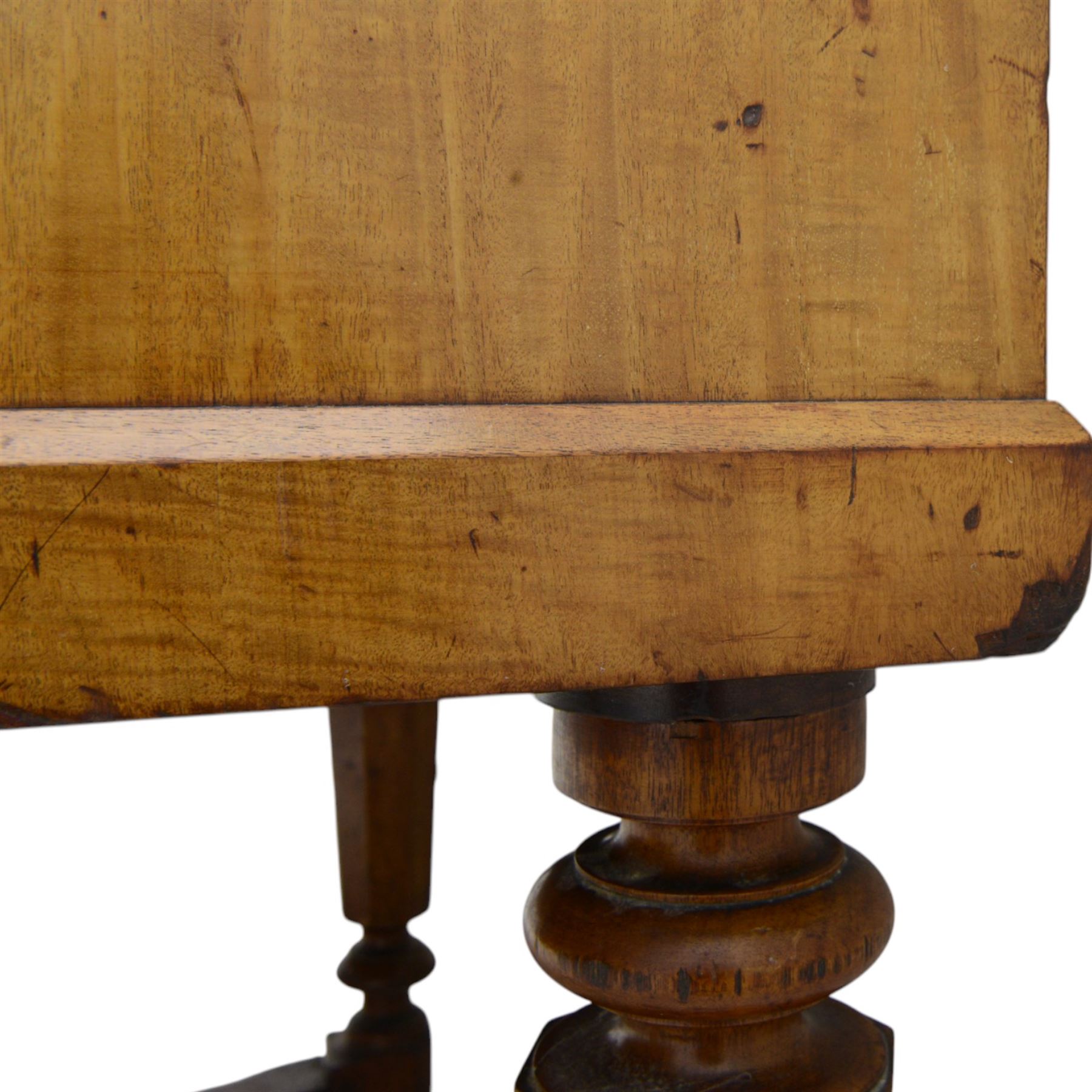 John Broadwood & Sons- Mid-19th century square piano in a light mahogany case serial No 57168 (1840), with four taper turned legs on castors and conforming sustaining pedal, with a 6 octave compass F1-G6 with 63 ivory and ebony keys, makers name with brass inlay and silk backed fretwork above the keys, recently restored action with new hammer heads, damper felts and strings, bi-strung with a steel brace and metal hitch pin plate with faux marbled decoration. 
This item has been registered for sale under section 10 of the APHA Ivory Act, Reference BS3HW755