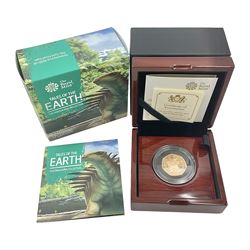 The Royal Mint United Kingdom 2020 'Tales of the Earth Hylaeosaurus' gold proof fifty pence coin, cased with certificate
