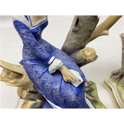 Two Royal Worcester figures from the Victorian Ladies series comprising of Alice and Cecilia, H21cm 