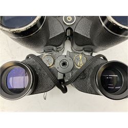 Eleven cased pairs of binoculars, to include Omiya 8x30, Tasco, Esde-Optik 8x40 Weitwinkel, Chinon 10x50 Field. Aico Rapide 8x30, Astralite zoom 6x- 14x32, etc