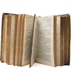 17th century Greek Old Testament - Vetvs Testamentvm Græcvm ex Versione Septuaginta Interpretum, juxta exemplar Vaticanum, Amsterdam, Ex Officinâ Viduæ Joannis à Someren, Henrici & Viduæ Theodori Boom, 1683, 8vo, Greek text throughout (Ἡ Παλαιὰ Διαθήκη κατὰ τοὺς Ἑβδομήκοντα), title printed in red and black with woodcut vignette, contemporary blind-panelled vellum, spine with raised bands