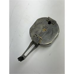 C.S.A. Stanley London 'Brinton Compass MKI 1862', brass trench art shell case trinket box, together with another box