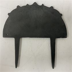 Please Keep Off the Grass cast iron sign, without spike H14cm 