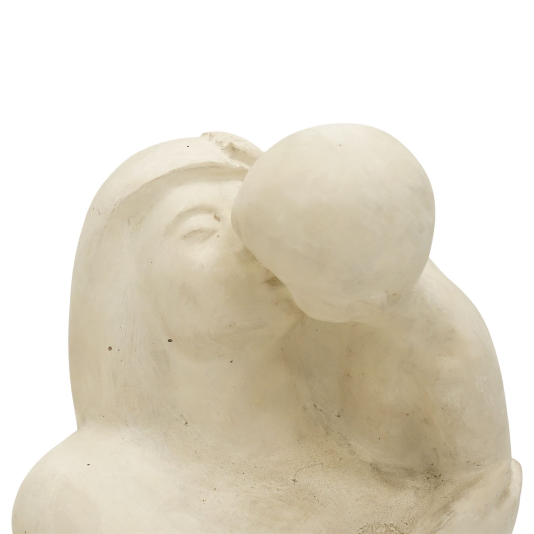Robert Clatworthy RA (British 1928-2015): Mother and Child, cast fibreglass resin sculpture group in white finish, W44cm H88cm
Provenance: Gifted directly by the artist to the vendor's partner