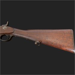 Snider-Enfield service rifle .577 calibre, barrel 33 in., tangent/ladder back sight, action marked with crowned V.R BSA & Co 1872, full stocked with two barrel bands, steel clearing rod, walnut stock marked Mx1 93 Birmingham, overall L124cm