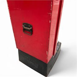 British Automatic Co. Ltd. - mid-20th century coin operated automatic weighing scales, in red finish