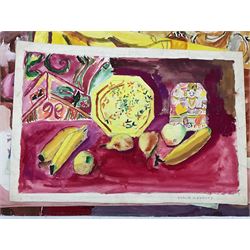 Sonia Naviasky (British 1934-2018): Still Lifes, collection of unframed watercolours variously signed, largest 52cm x 76cm (approx. 12)