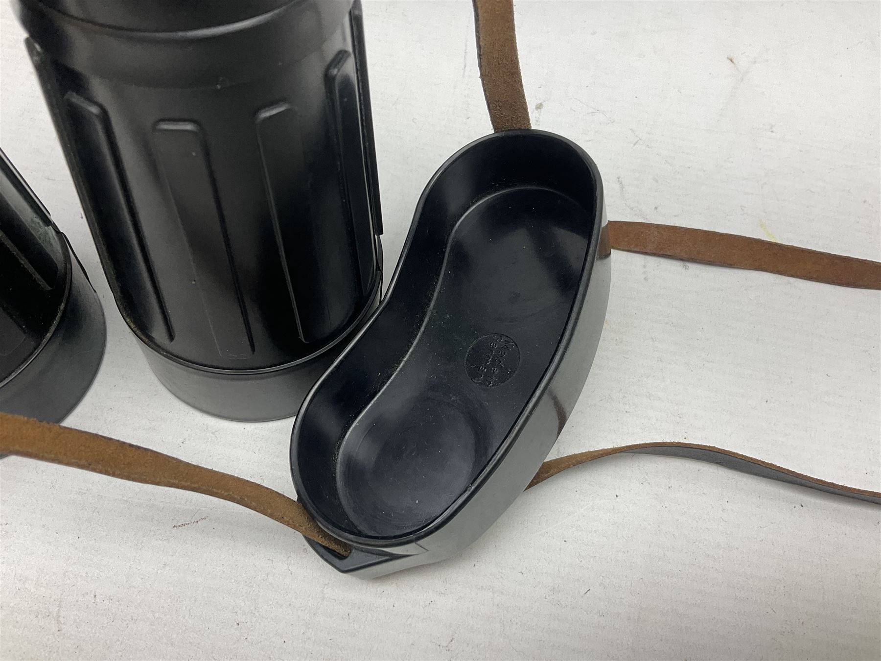 Pair of Optolyth 12 x 63 binoculars, made in Germany, serial no 82186, in leather case