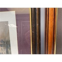 After Alan Fernley, colour print 'The Bridge at Arnhem', signed on the mount, 37 x 50cm; and after John Sellars, colour print 'Pegasus Bridge. Early Morning of D-Day 6th June 1944 Benouville Normandy'; both in mahogany stained frames (2)