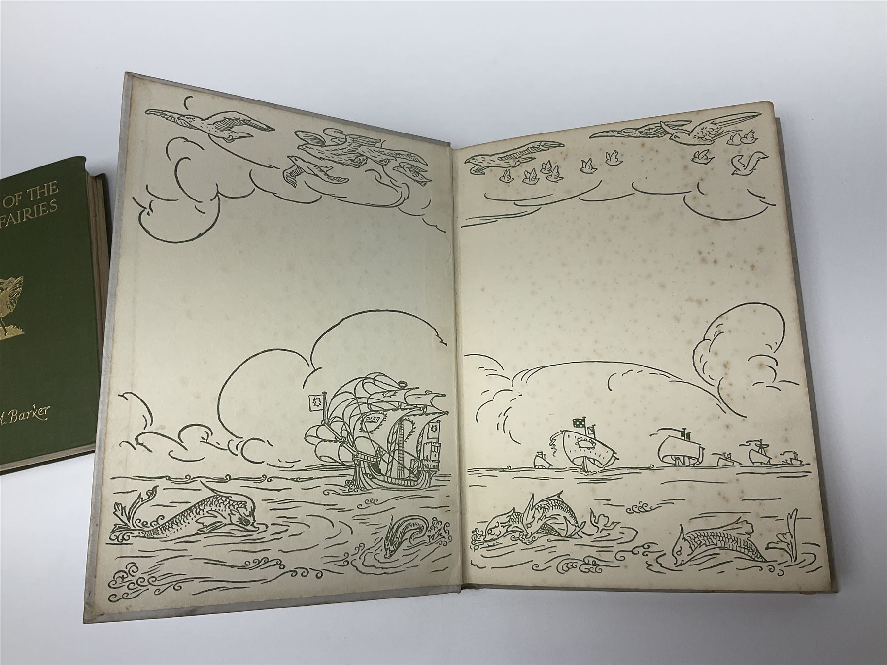 Barker, Cicely; The book of the Flower Fairies, Blackie & Son Ltd, Glasgow, Hind, Lewis. C; Turner, T.C & E.C. Jack, London, Knight, Laura; Oil Paint and Grease Paint, Ivor Nicholson & Watson, London and two other books 