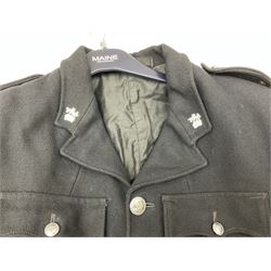 LNER Police cape; indistinctly dated 1943(?); York & North East Yorkshire Police belted tunic; belted tunic with Chief Constable epaulettes and buttons; and another tunic with staybrite Queens Crown buttons (4)