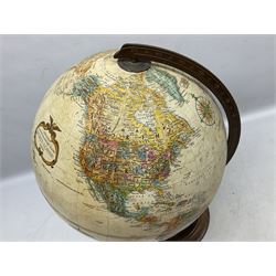 Replogle 12 Inch Diameter Globe, on wood stand, H45cm