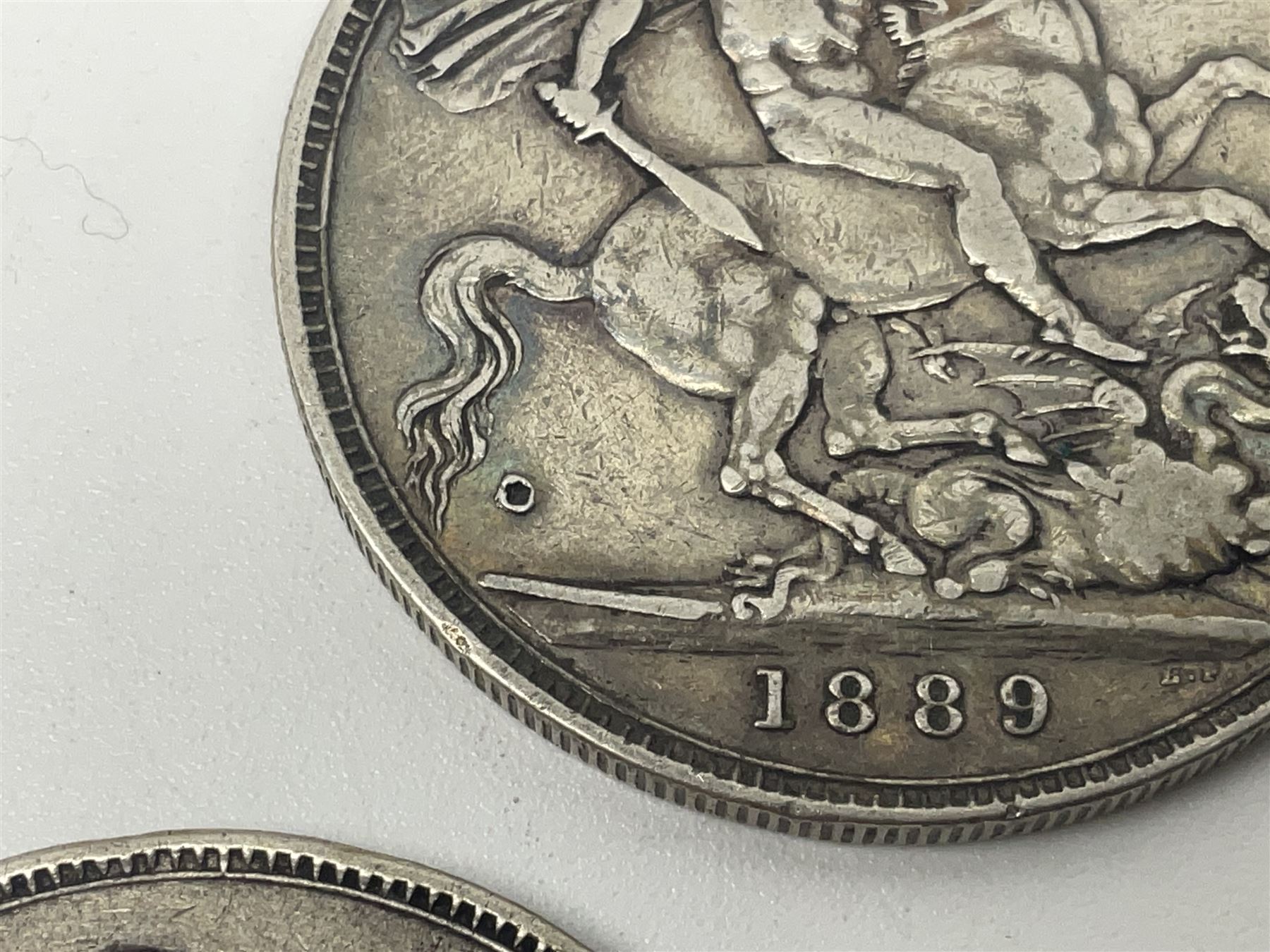 Five Queen Victoria crown coins, dated three 1889, 1897 and 1900 (5)