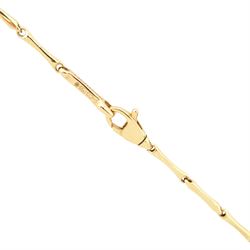 Chimento 18ct rose gold Bamboo necklace, hallmarked