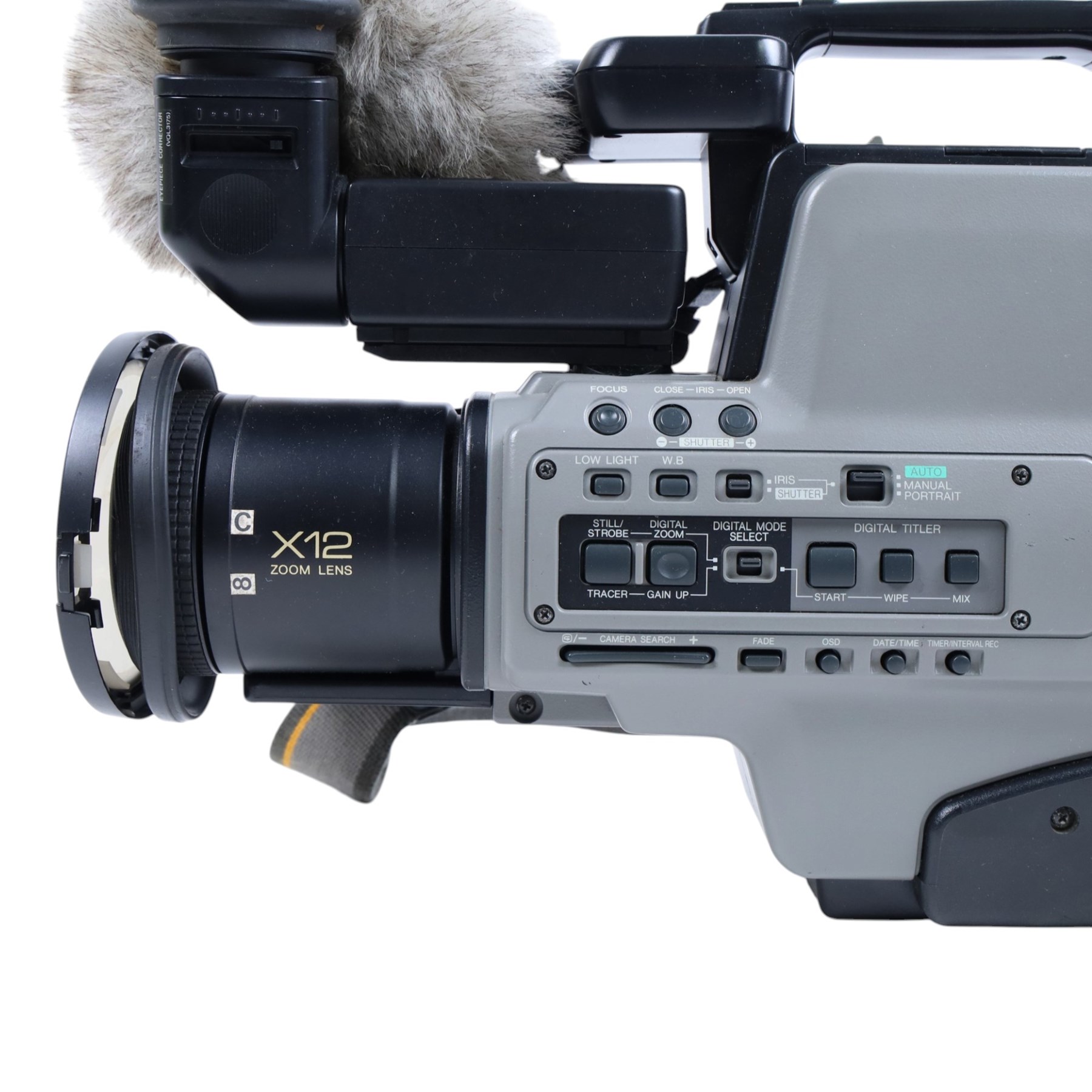 Panasonic SVHS Reporter 625 camcorder, in plastic carry case with accessories