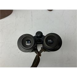 Pair of Barr & Stroud 7X binoculars, No. 103942, housed in a Davis & Son Ltd leather case