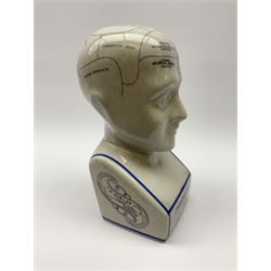 A Phrenology head detailed L.N. Fowler, H27.5cm. 