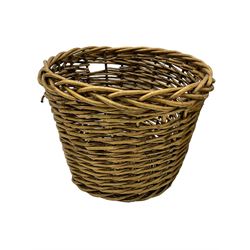 Three graduating wicker baskets (the largest - D55cm, H40cm)