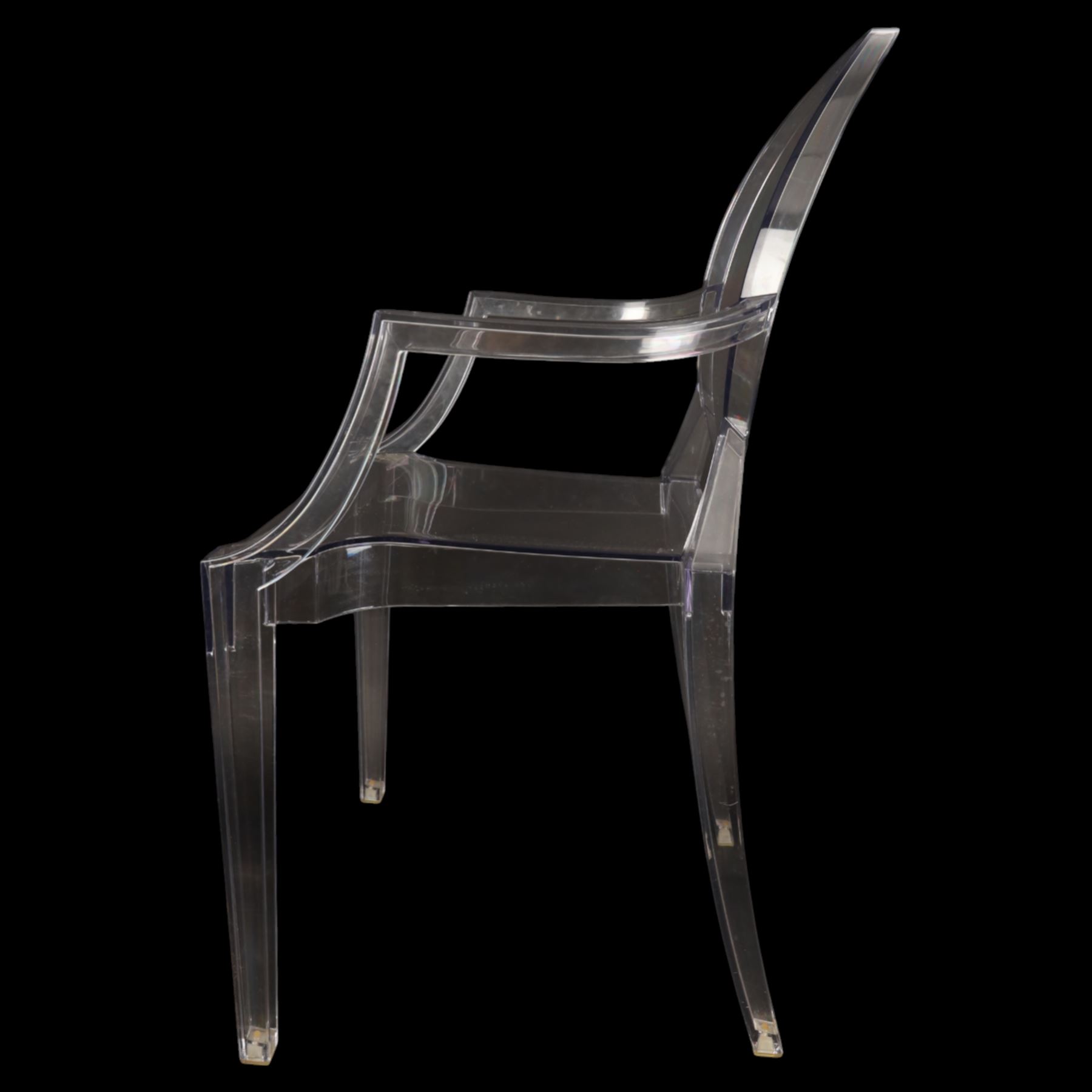 Philippe Starck for Kartell - 'Louis Ghost' chair, designed by Philippe Starck, inspired by the Louis XV style in transparent polycarbonate