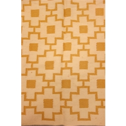  Afghan Kelim beige ground rug, geometric field, 240cm x 167cm  