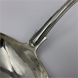 Victorian Newcastle silver Kings pattern soup ladle, hallmarked Lister & Sons, Newcastle 1846, L33cm