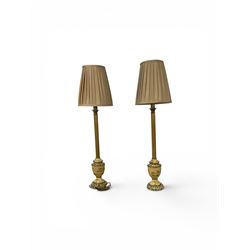 Pair of table lamps, together lantern, brass lamp and other collectables  