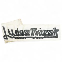 Silk scarf 'Queen Birmingham NEC December 5th & 6th, two others Saxon U.K. tour, and Judas Priest U.K. tour 1980  signed photograph 'The Move' Kerrang magazine issue No.1 and various others